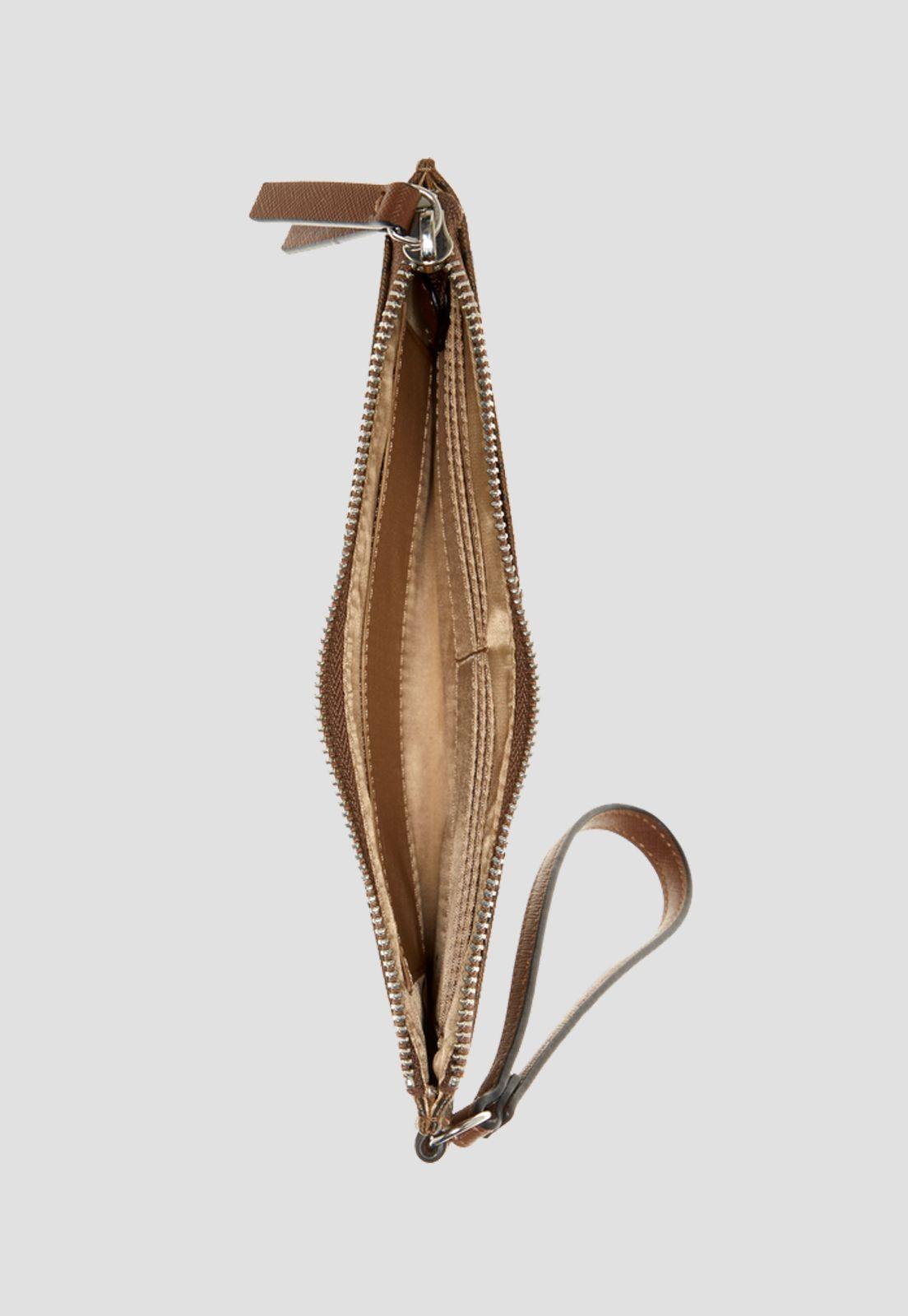 Billetera Tempe Slg Wristlet Drb Café Guess-2