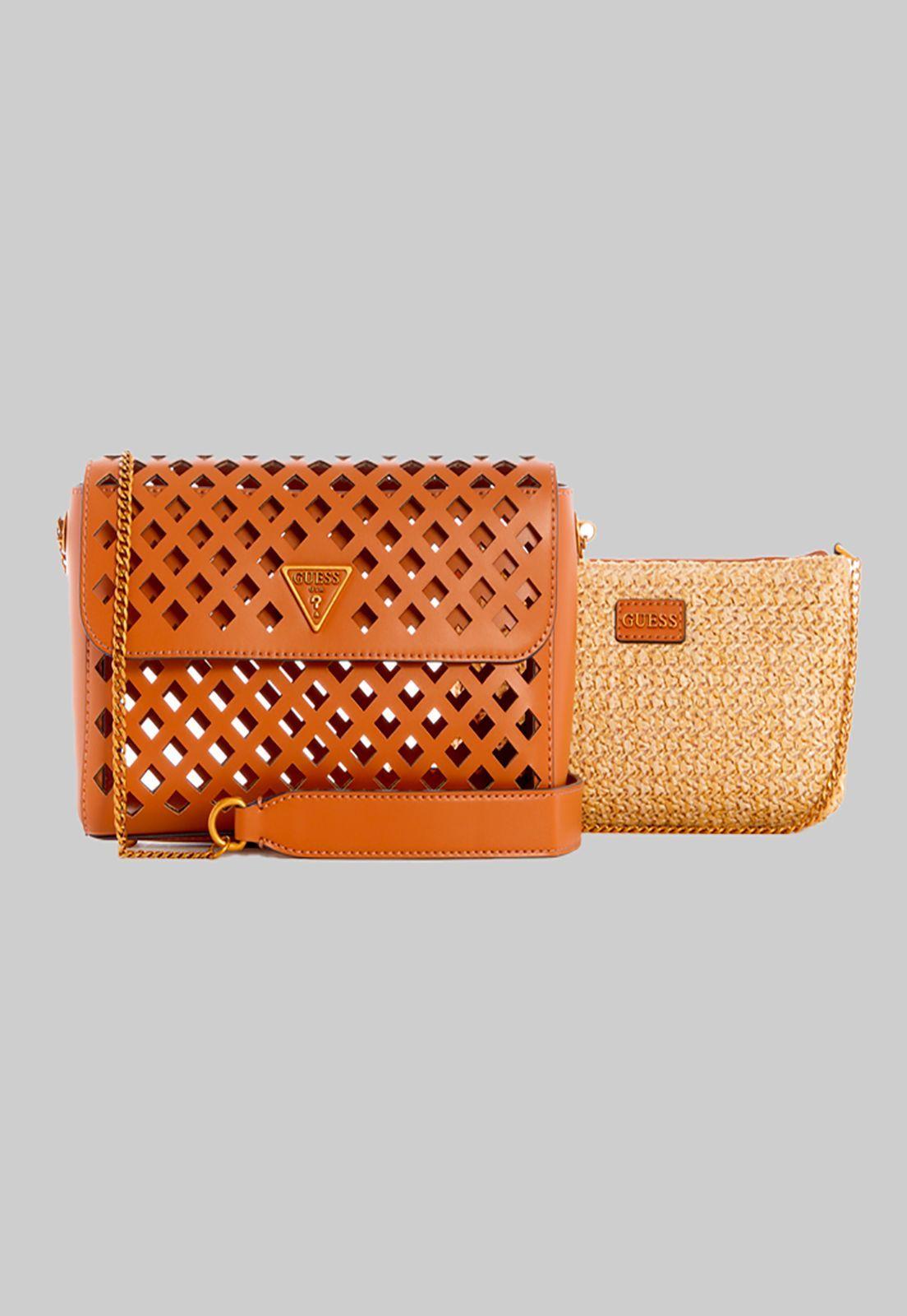 Cartera Aqua Crossbody Flap Cog Café Guess-1