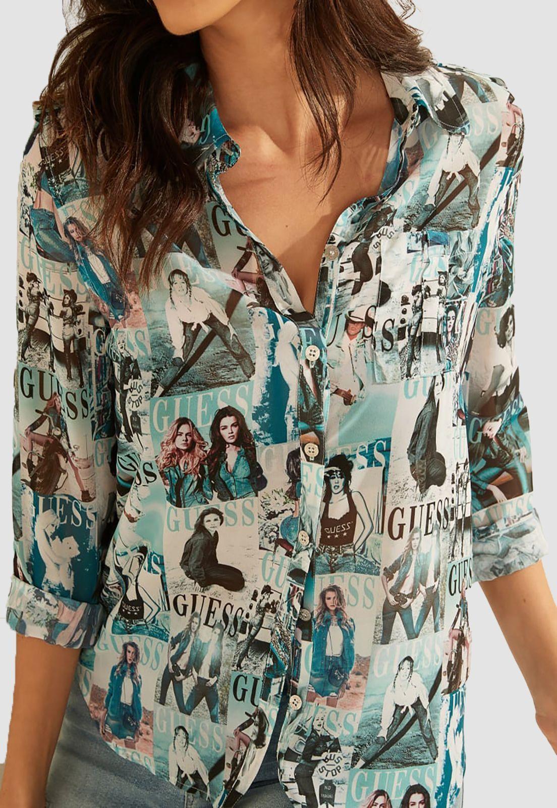 Camisa Guess Ls Ggt Ferris Shirt-2