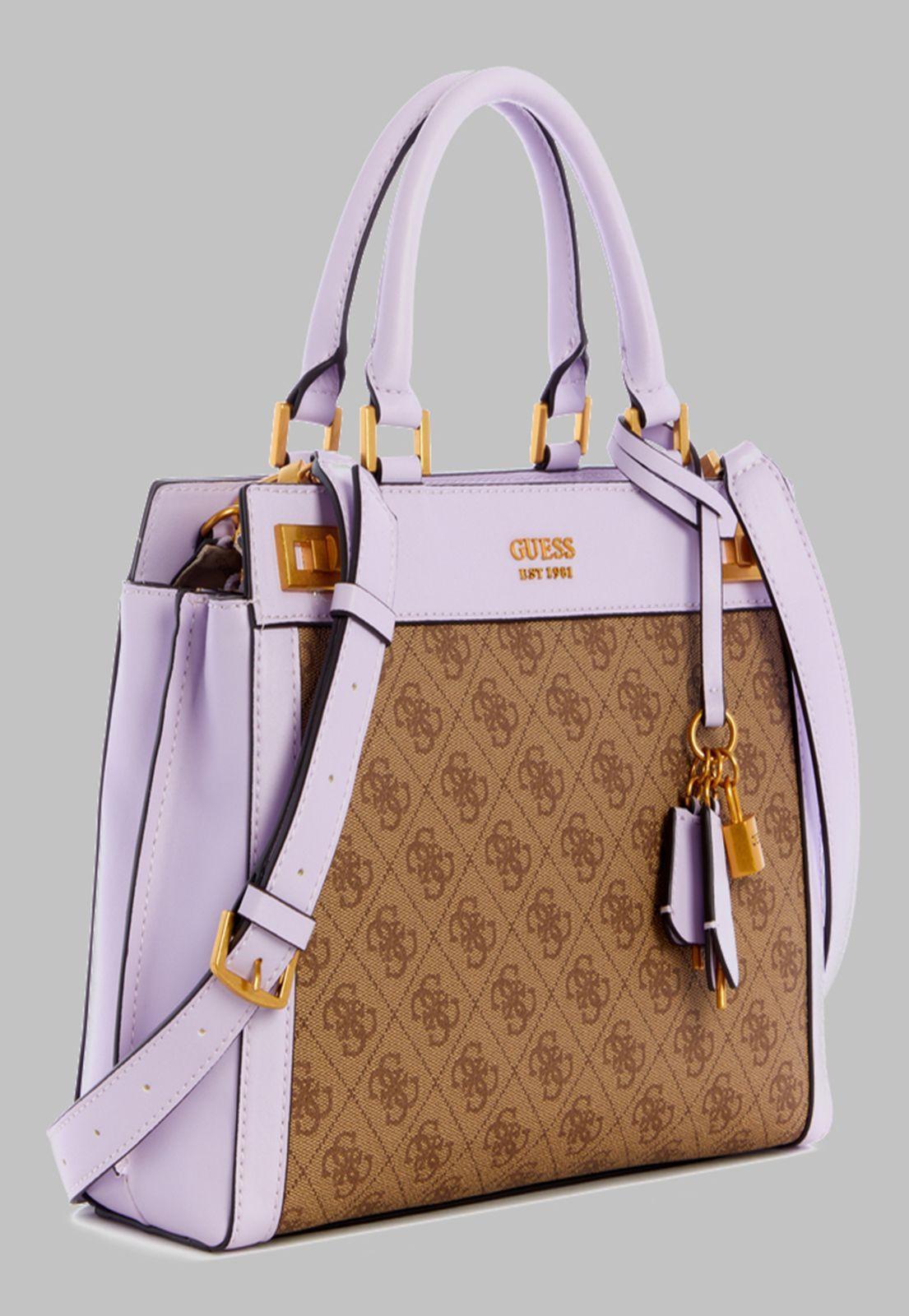 Cartera Guess Katey Luxury Satchel Llc Morado-1