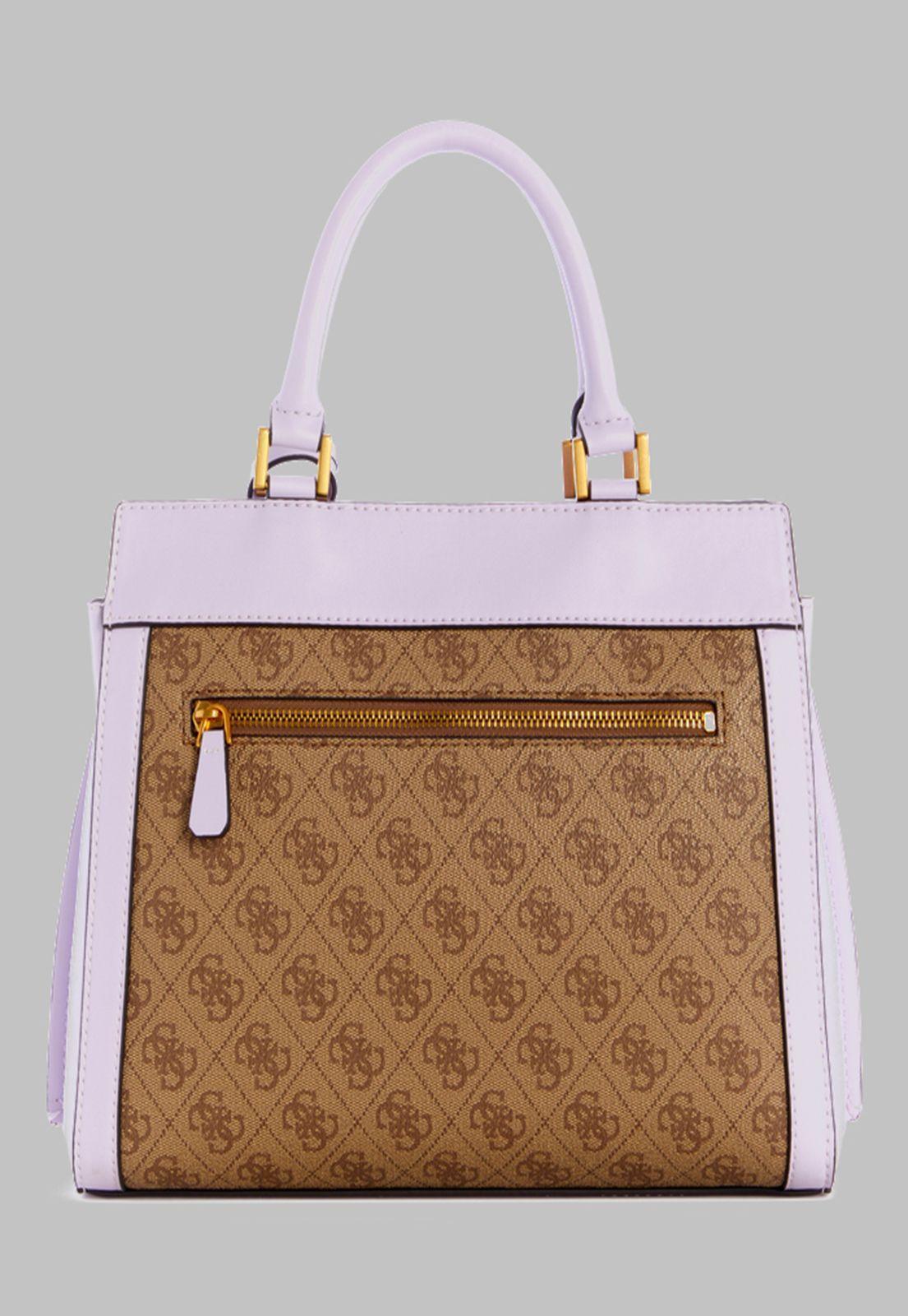 Cartera Guess Katey Luxury Satchel Llc Morado-2