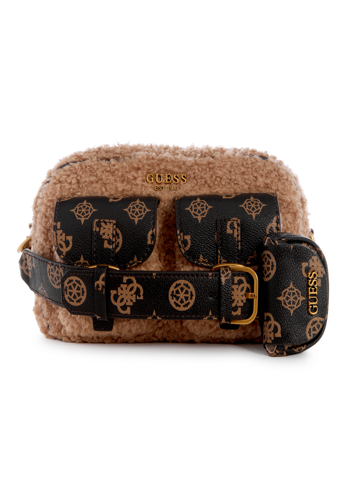 Cartera No Limit Crossbody Sling Mcm Café Guess-0