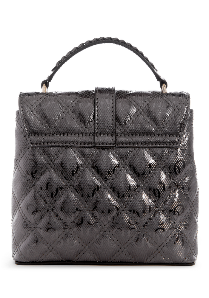 Mini Cartera Gaia Flap Plateado Guess-2