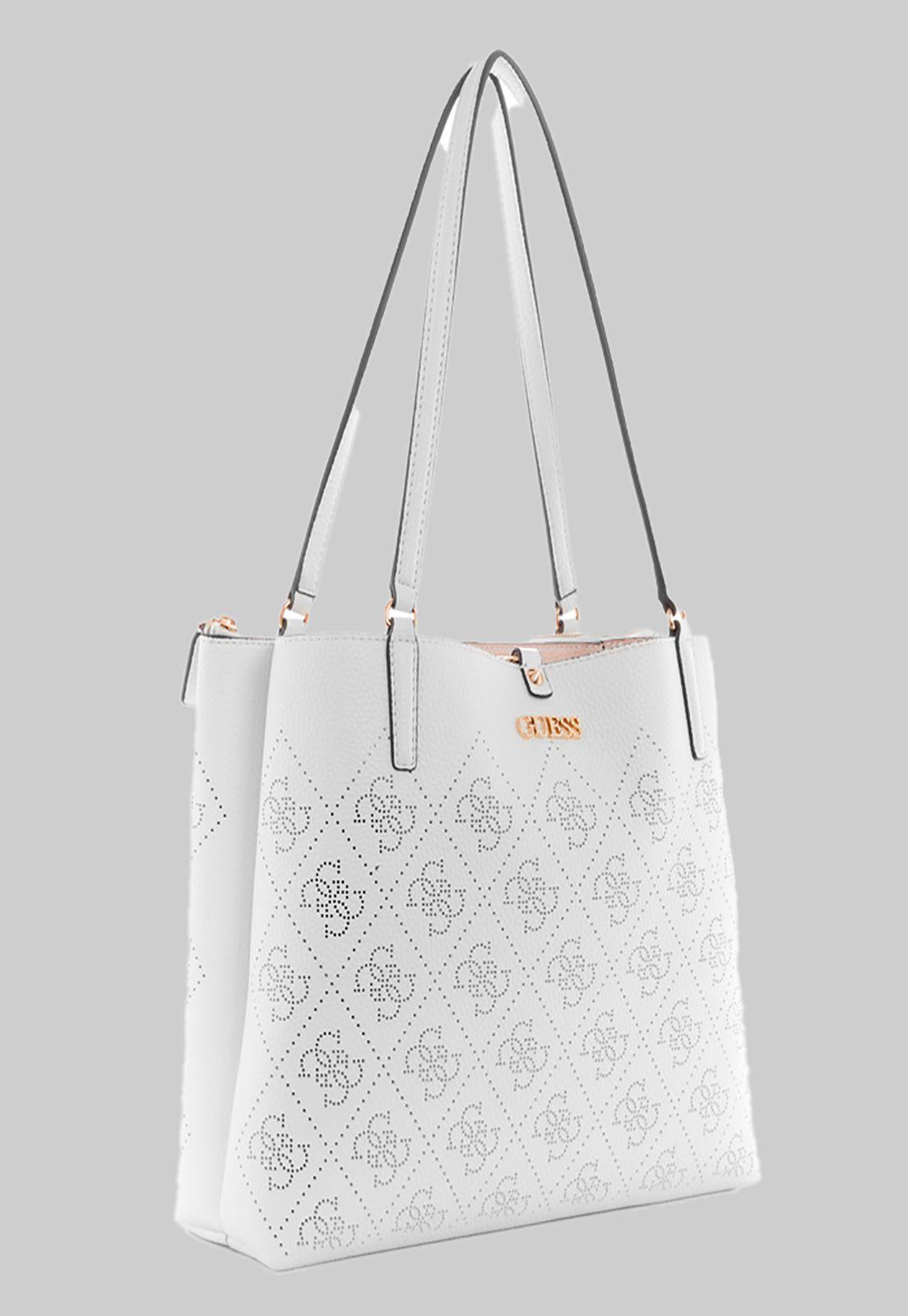 Cartera Amara Society Carryall Whi Blanco Guess-1