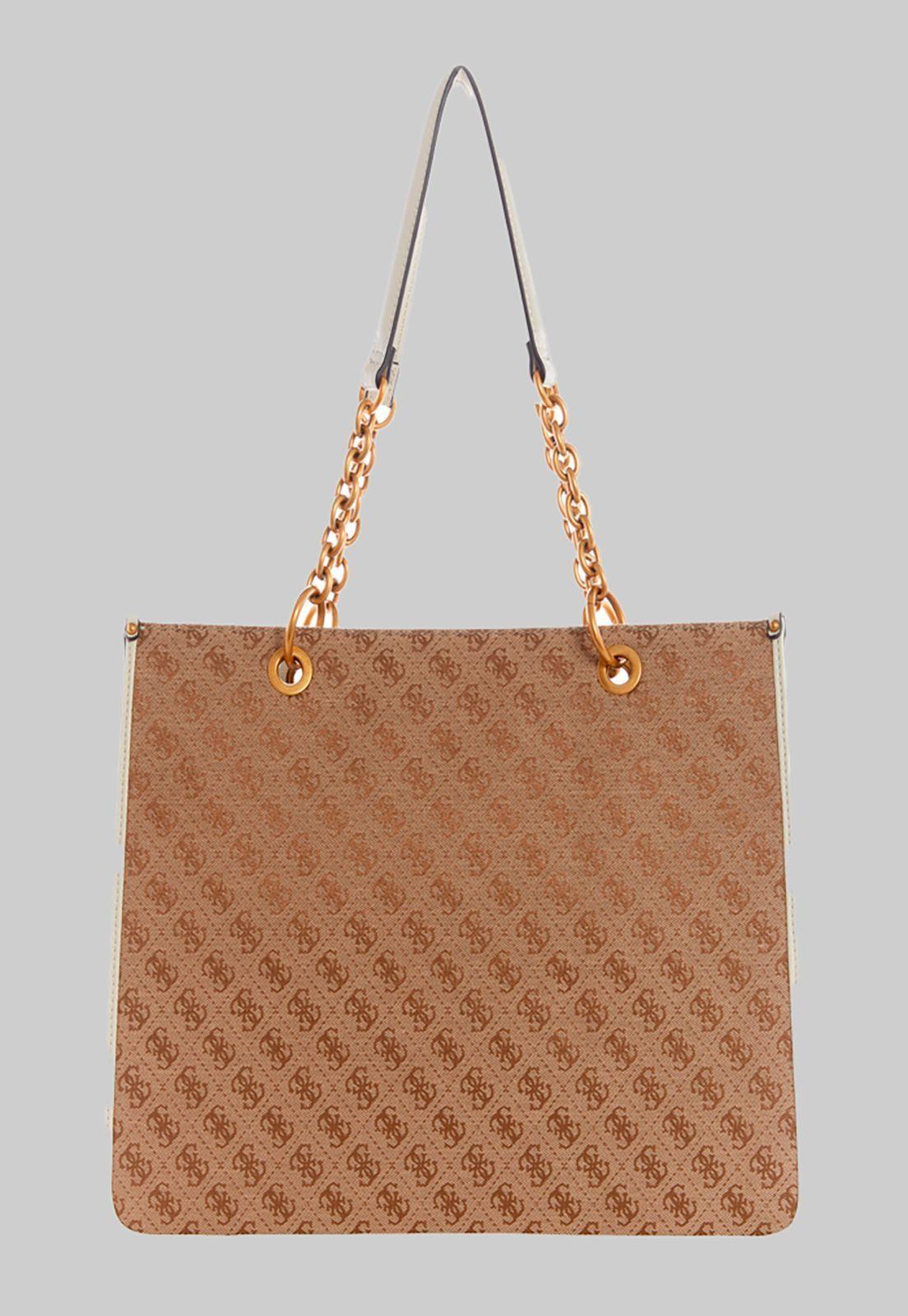 Cartera Aviana Tote Lts Crema Guess-2