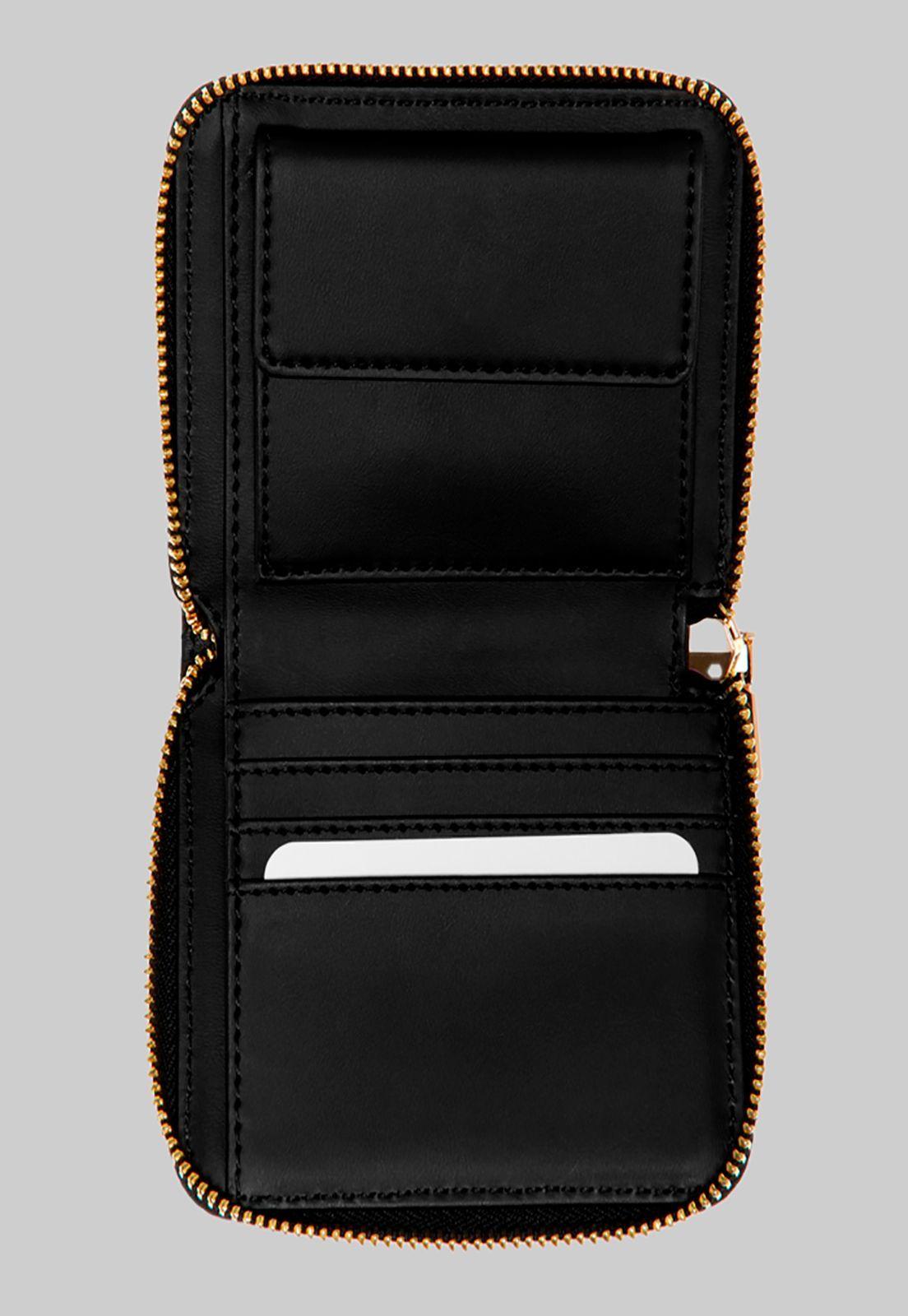 Billetera Isidora Slg Small Zip Around Negro Guess-2