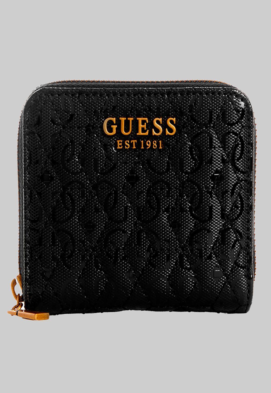 Billetera Isidora Slg Small Zip Around Negro Guess-0