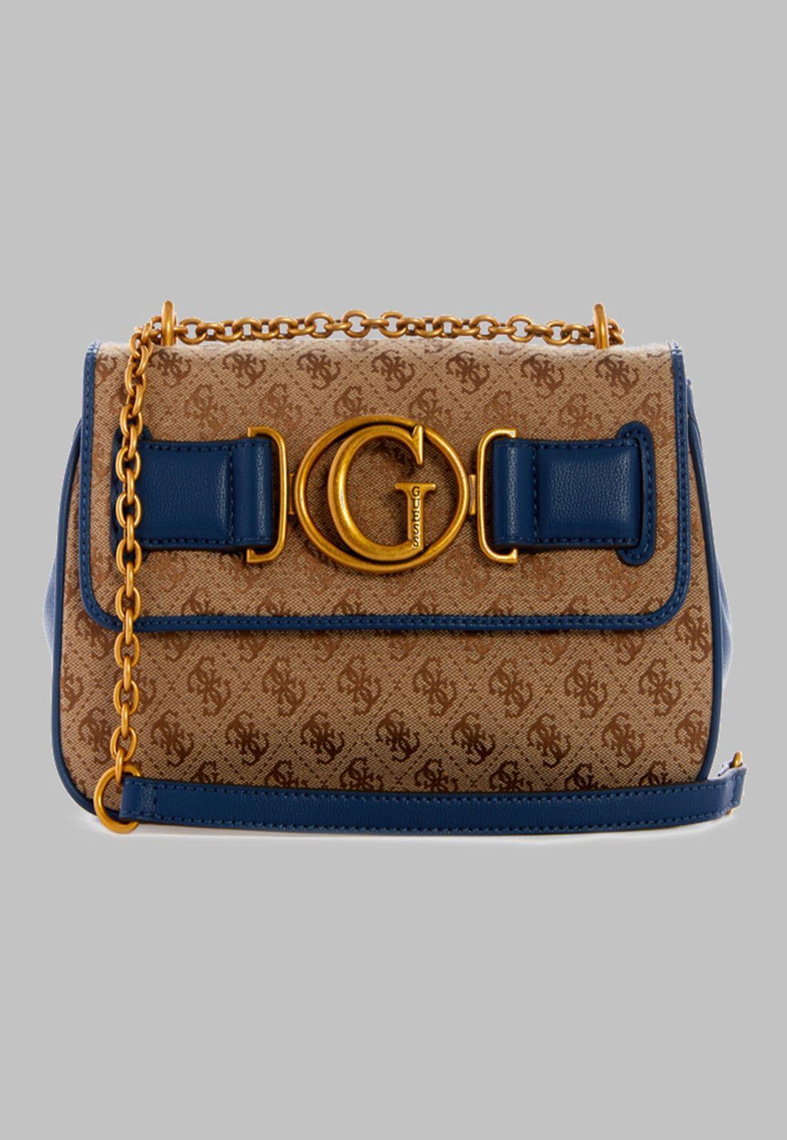 Cartera Guess Aviana Convertible Xbody Flap Len Azul-0