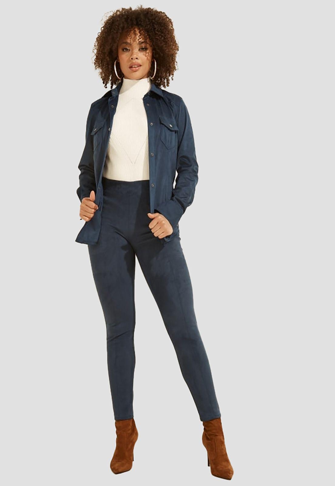 Camisa Guess Ls Woven Shirts G7Hr Azul-1