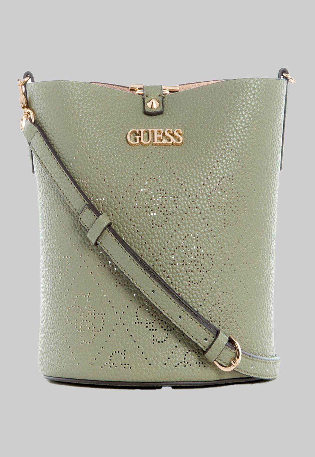 Cartera Amara Bucket Sag Verde Guess-0