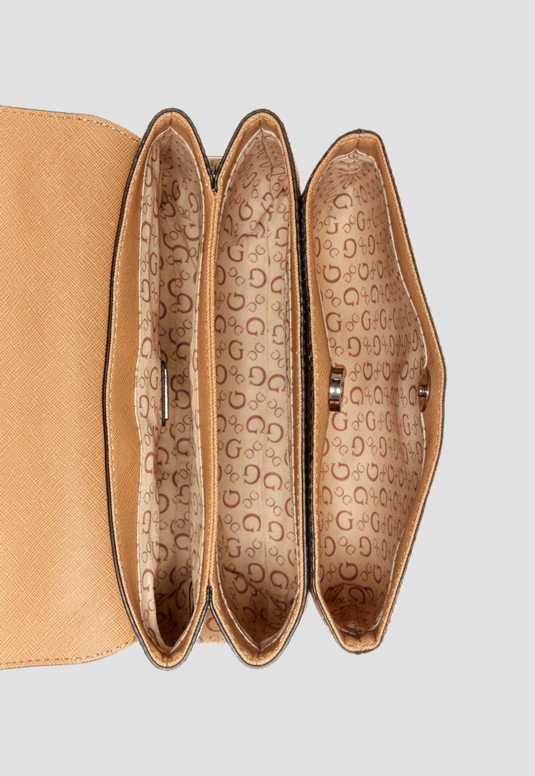 Cartera Collinsville Top Handle Moc Café Guess-3