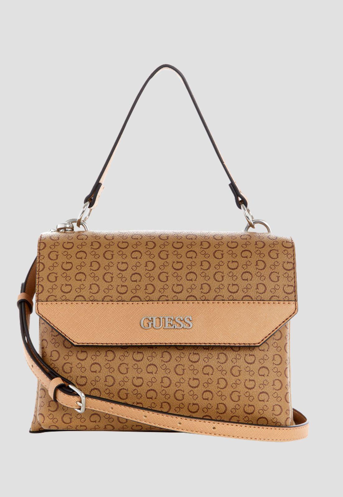 Cartera Collinsville Top Handle Moc Café Guess-0