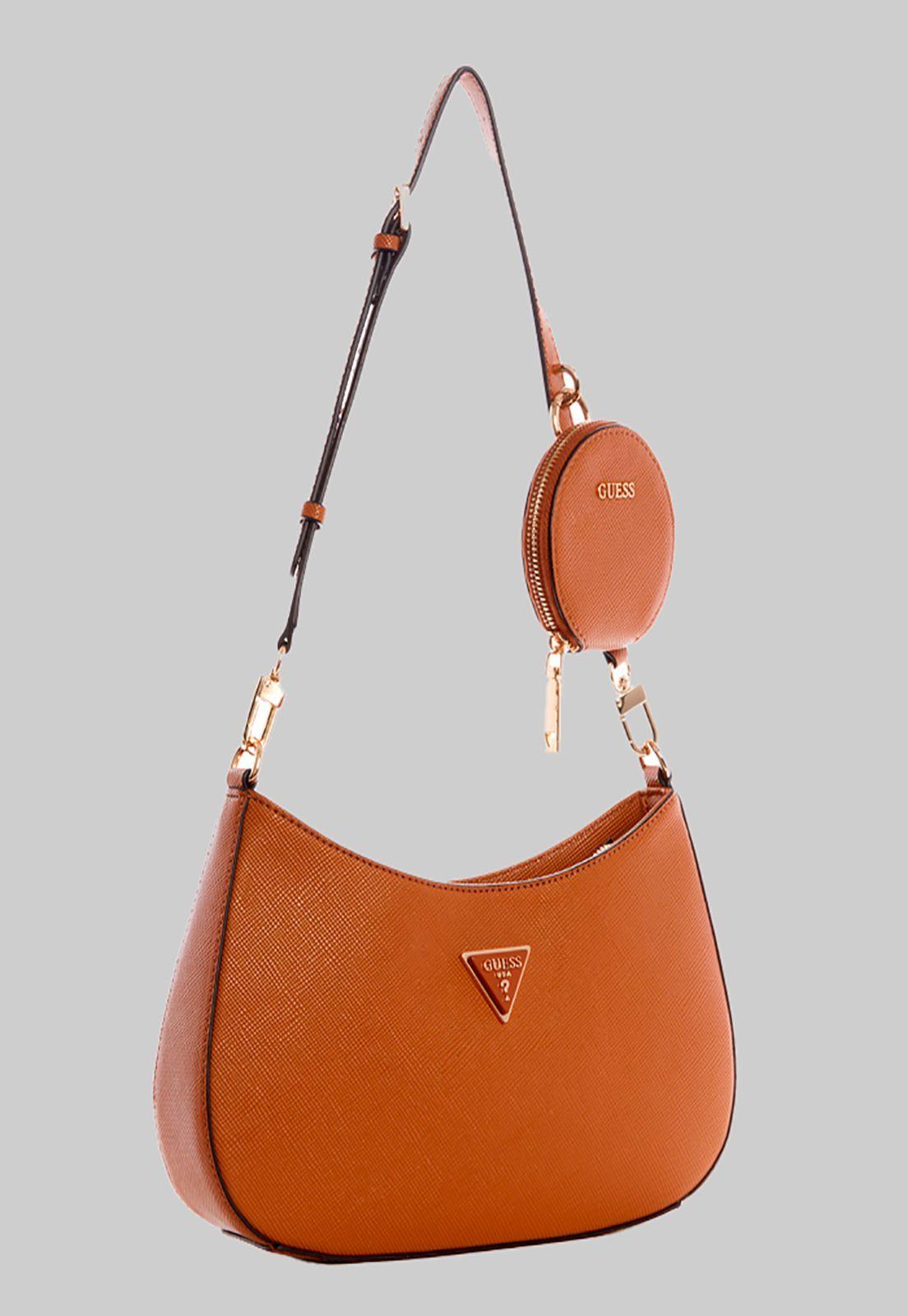 Cartera Alexie Top Zip Shoulder Bag Lgc Café Guess-1