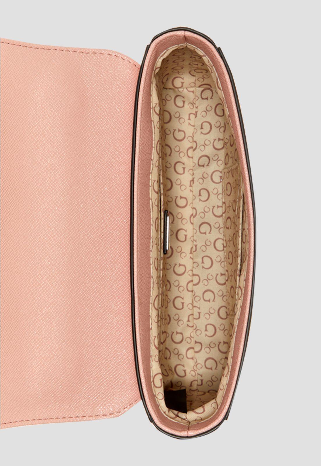Cartera Maysville Crossbody Flap Dpi Rosado Guess-3