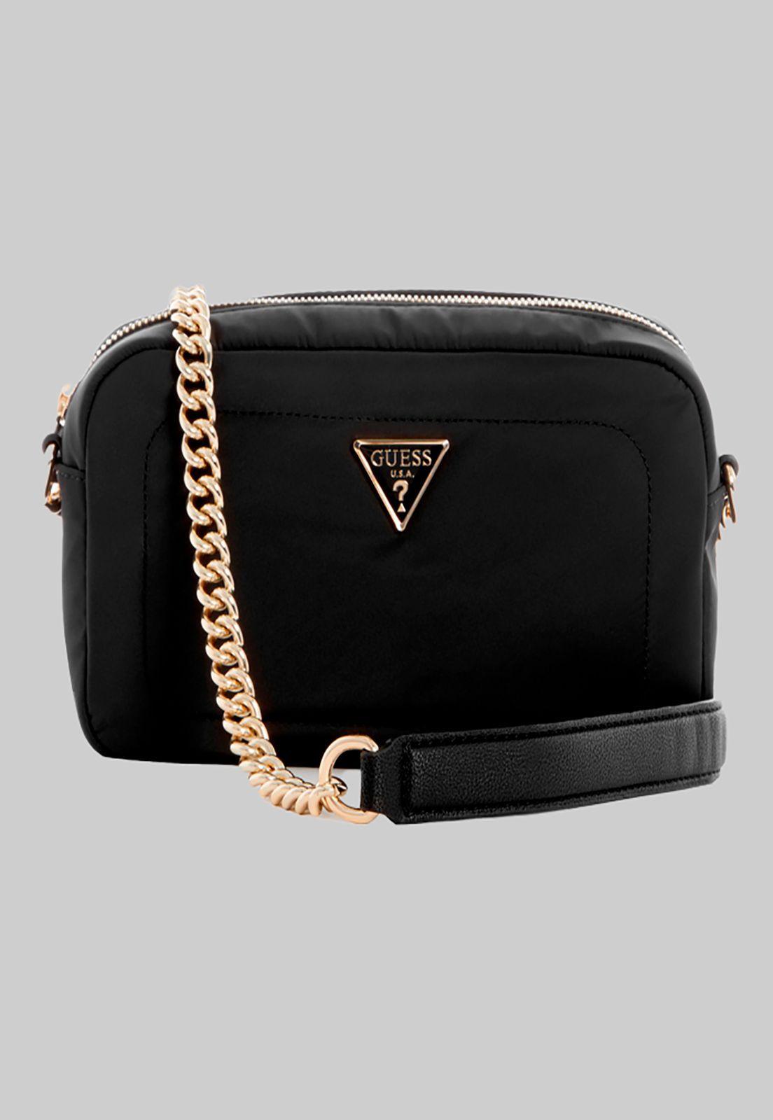 Cartera Eco Gemma Camera Bag Bla Negro Guess-0