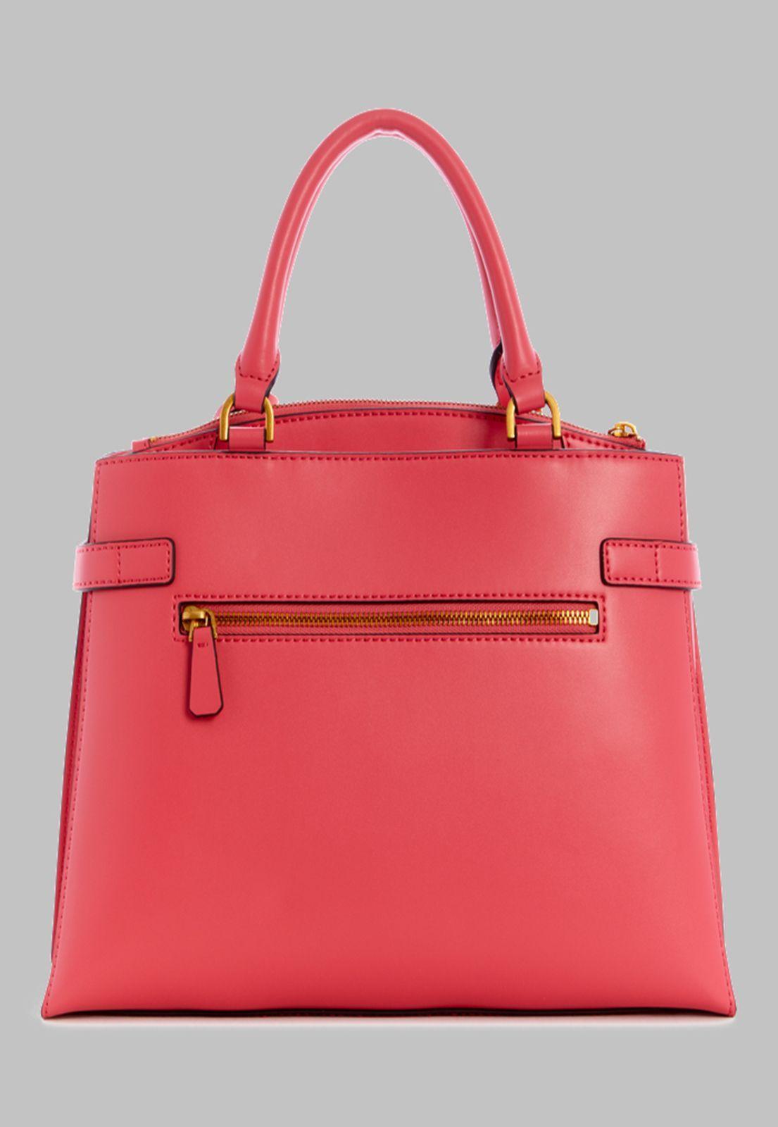 Cartera Guess Zadie Girlfriend Satchel Cma Rojo-1