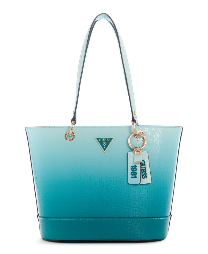 Cartera Guess Noelle Small Elite Tote Aqo Celeste-0