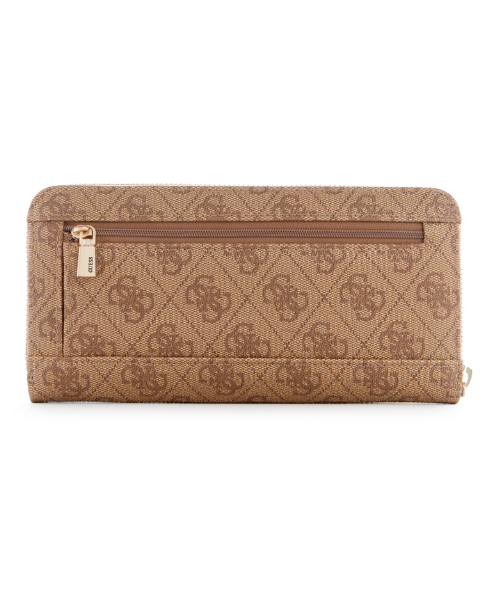 Billetera Guess Eco Brenton Slg Lrg Zip Around Ltl Café-1