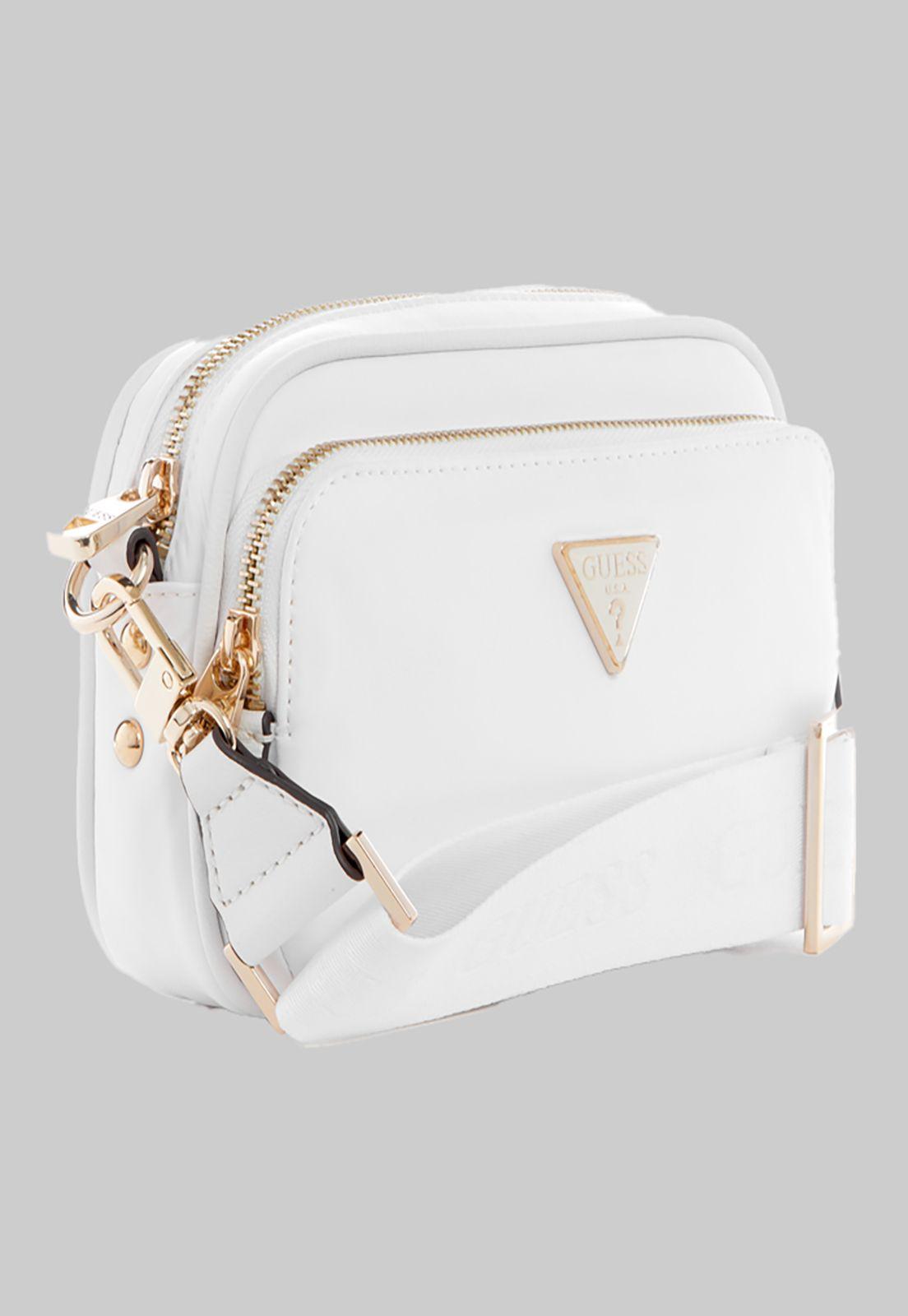 Mini Cartera Guess Eco Gemma Crossbody Camera Whi Blanco-1