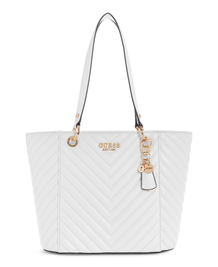 Cartera Guess Noelle Small Elite Tote Whi Blanco-0