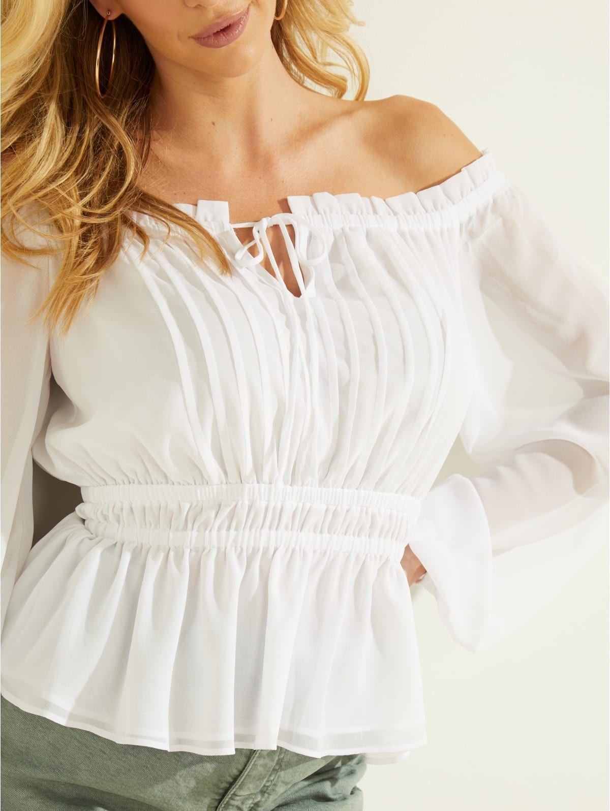 Camisa Guess Ls Off The Shldr Allie-1