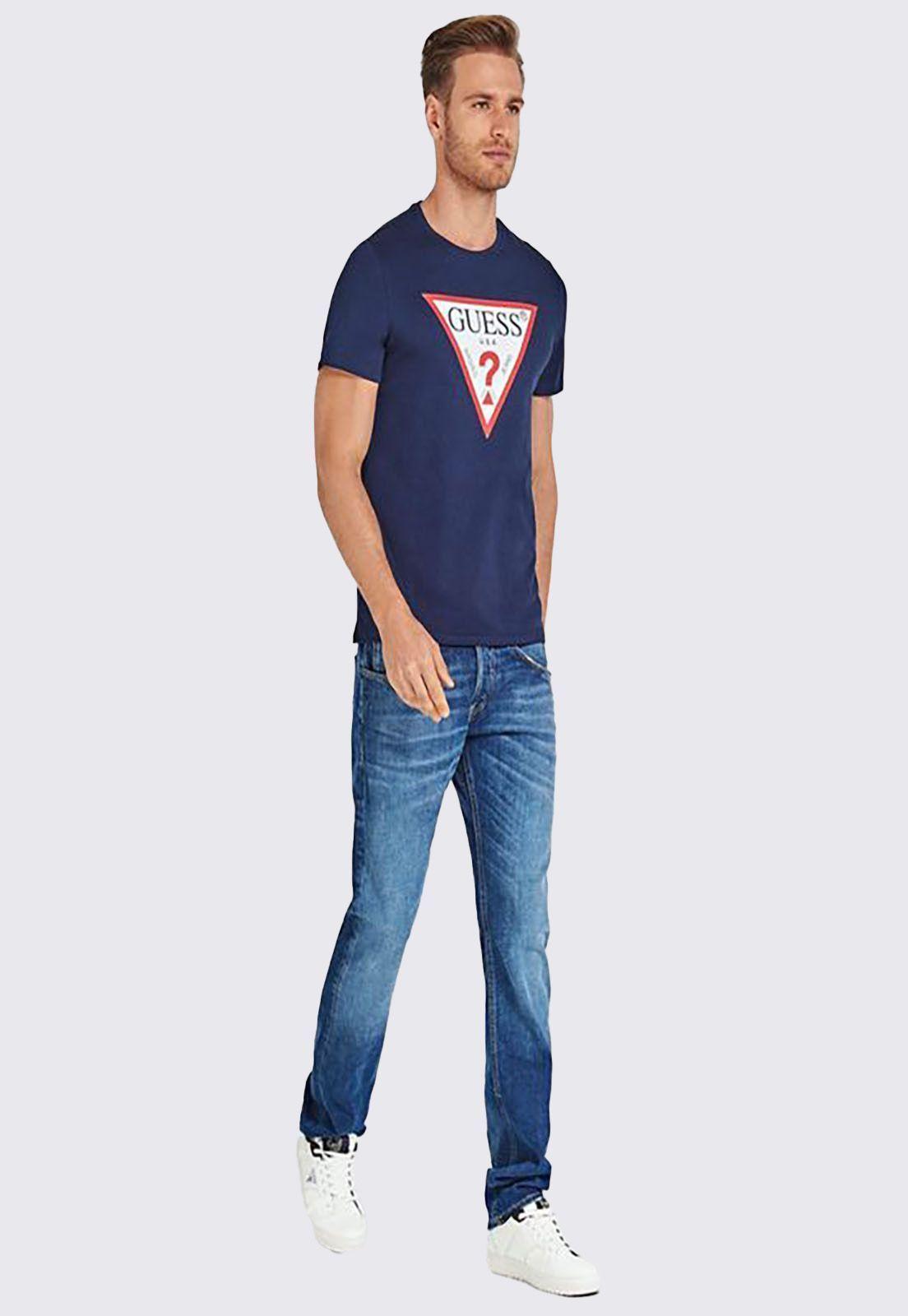 Polera Guess Cn Ss Core Original Logo Tee-1