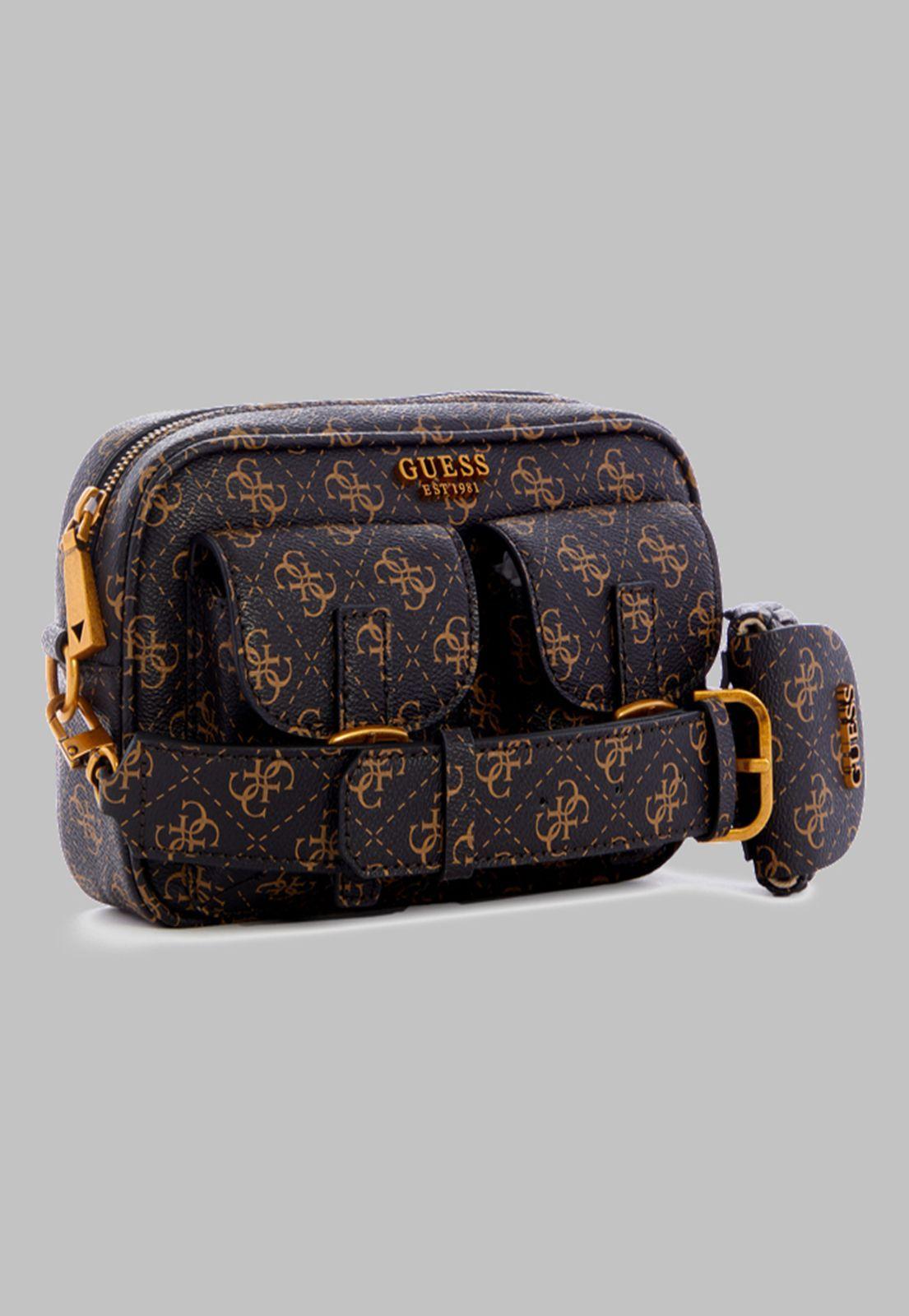 Mini Cartera Guess No Limit Crossbody Sling Bnl Negro-1