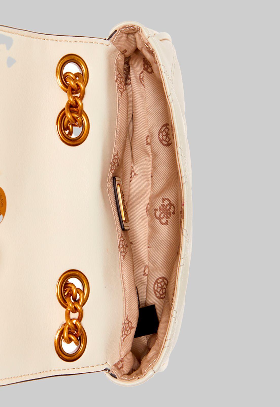 Mini Cartera Triana Micro Mini Ivo Crema Guess-3