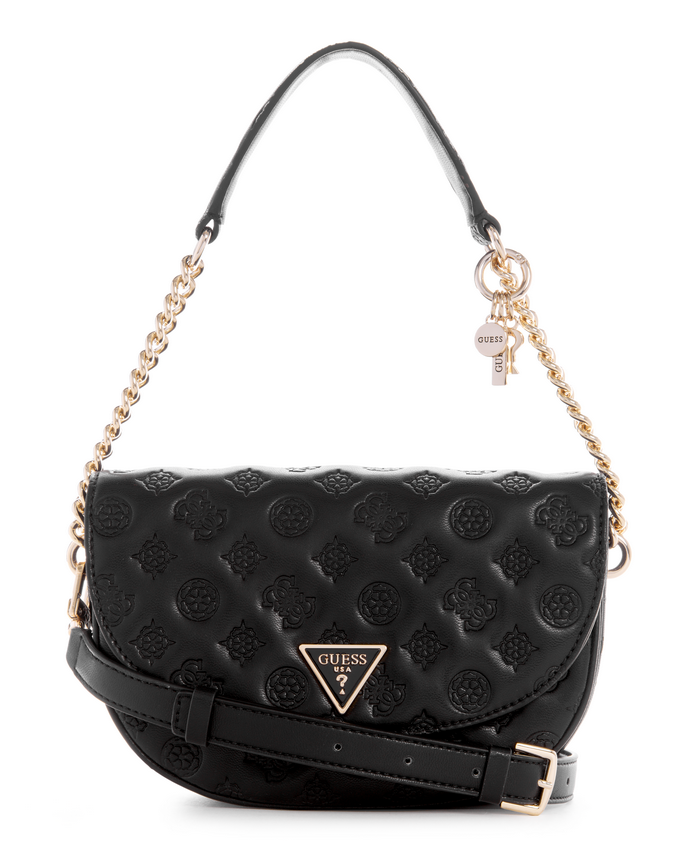 Cartera Guess La Femme Flap Shoulder Bag Bla Negro-0