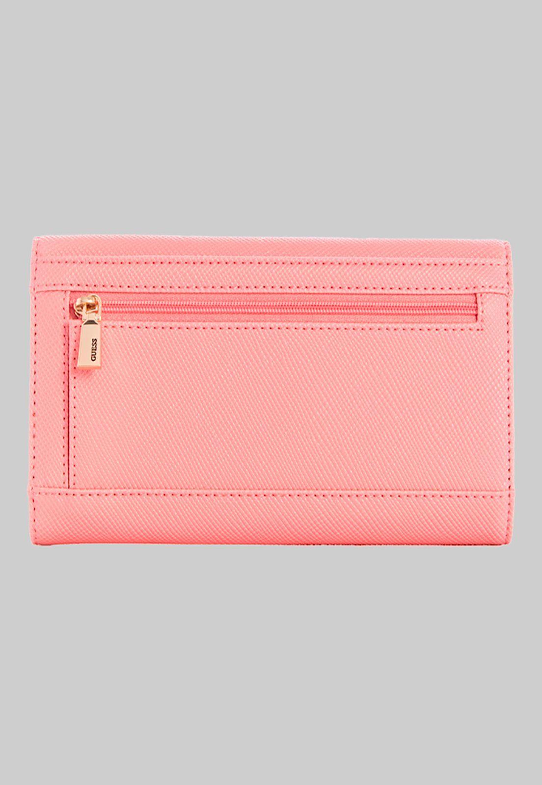 Billetera Laurel Slg Multi Clutch Pin Rosado Guess-1