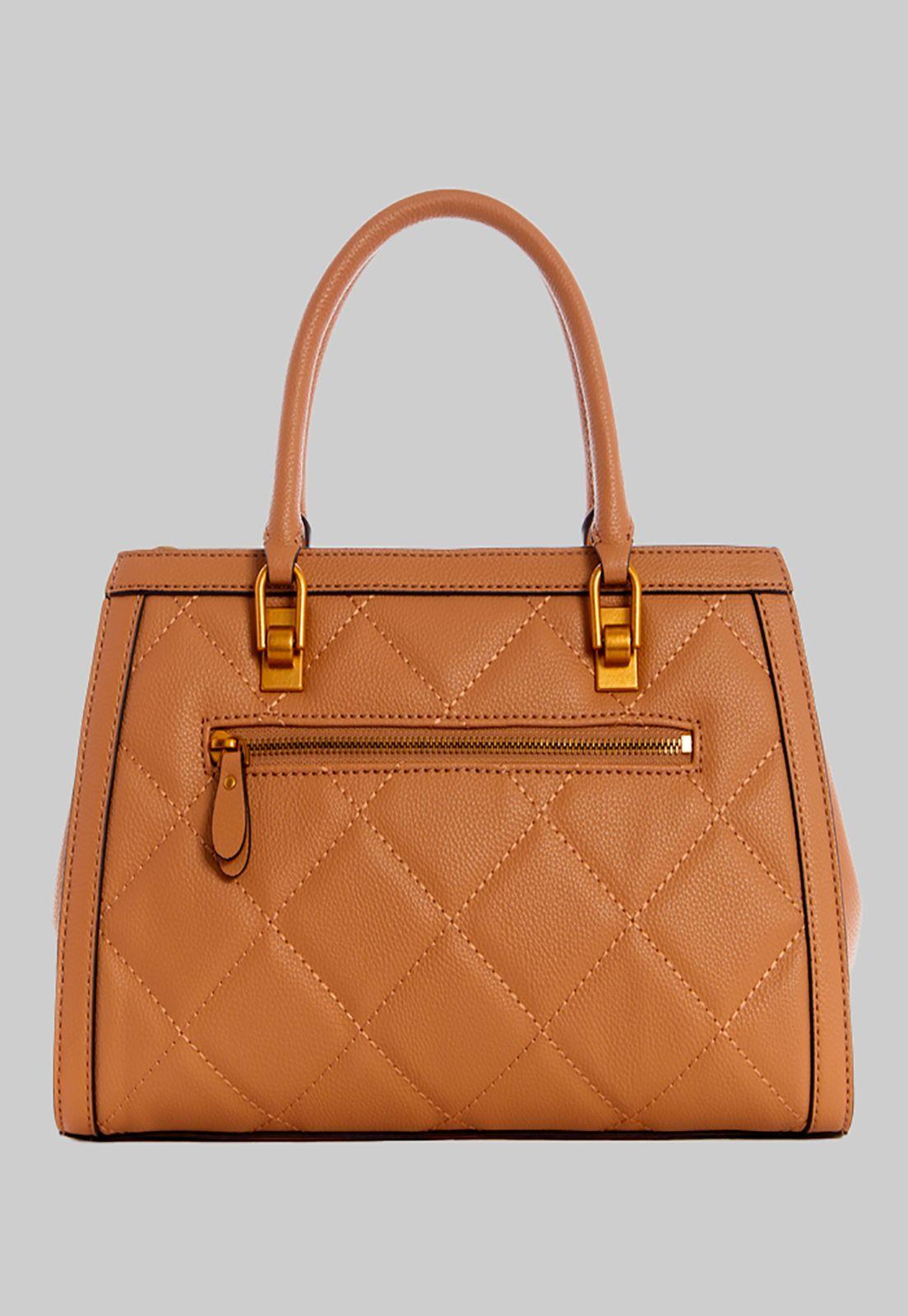 Cartera Abey Elite Girlfriend Satchel Beige Guess-2