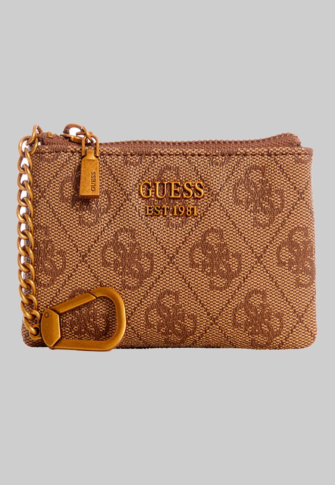 Billetera Laurel Slg Zip Pouch Ltl Café Guess-0