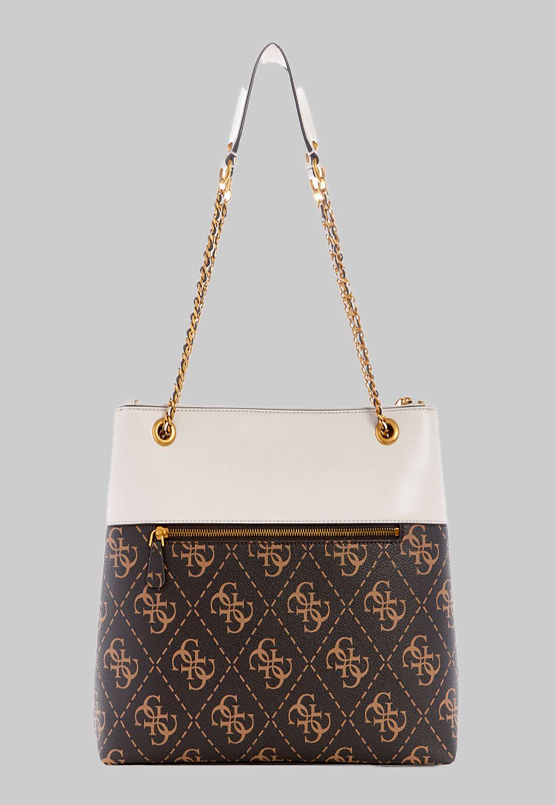 Cartera Guess Berta Elite Society Carryall Bwe Café-2