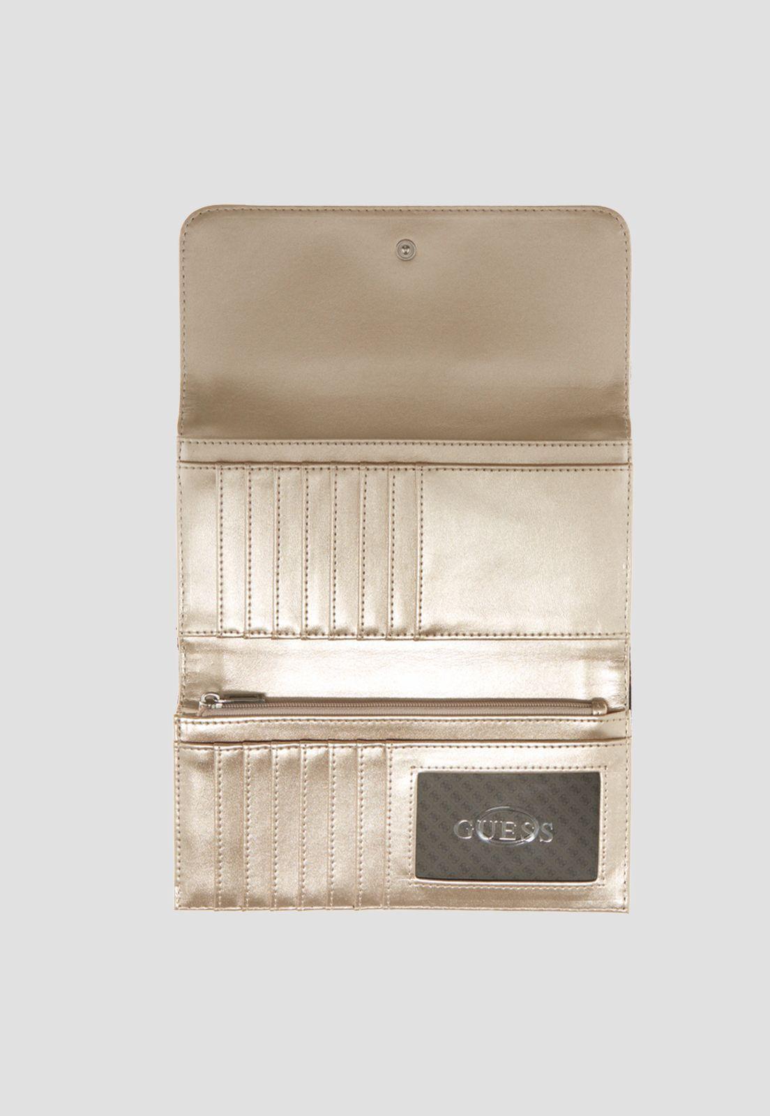 Billetera Zadie Logo Multi Clutch Leb Café Guess-2