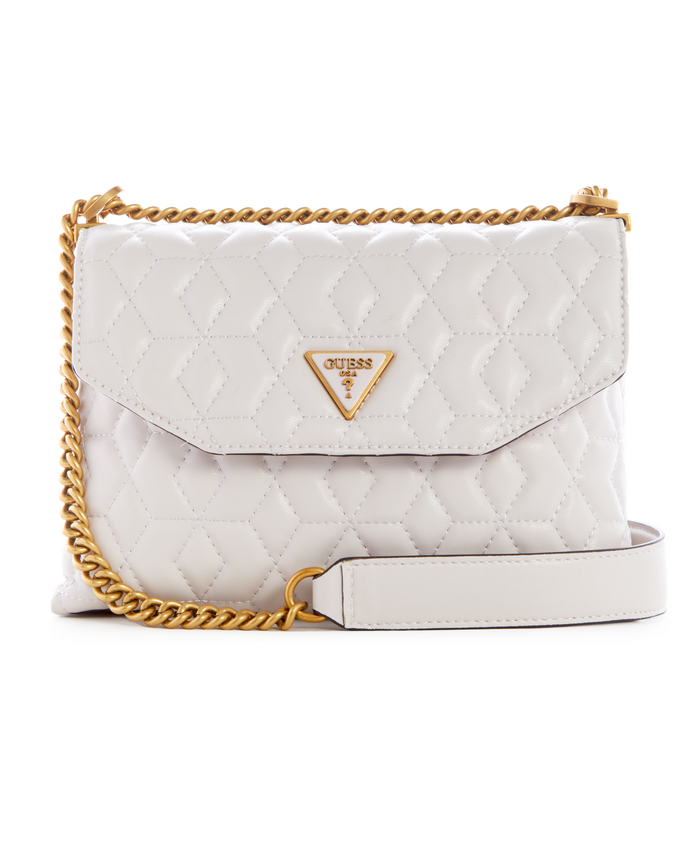 Cartera Guess Elenia Convertible Xbody Flap Sto Blanco-0