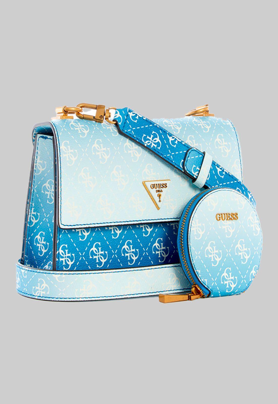 Cartera Alexie Crossbody Flap Iol Amarillo Guess-1