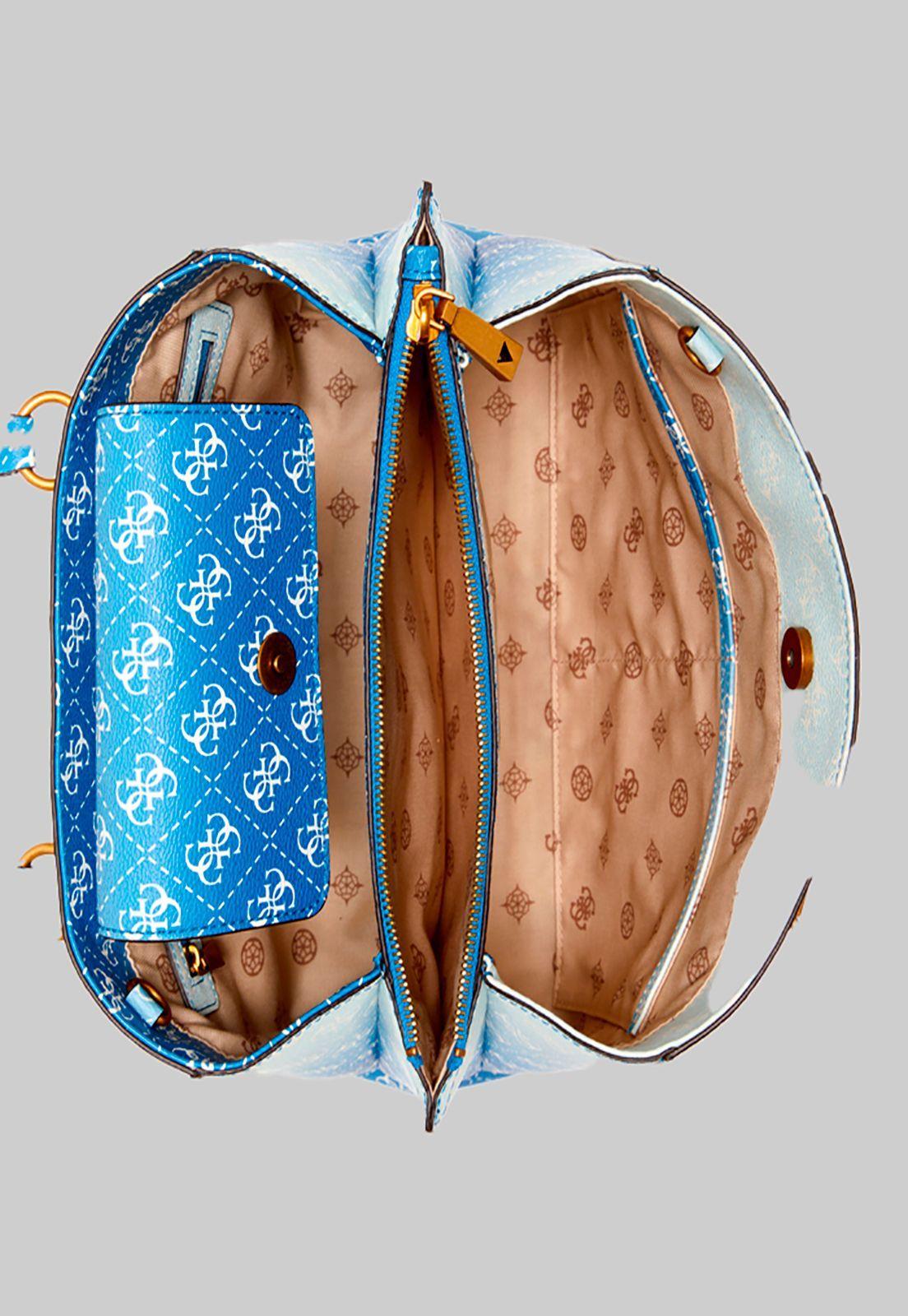 Cartera Alexie Girlfriend Satchel Iol Azul Guess-3