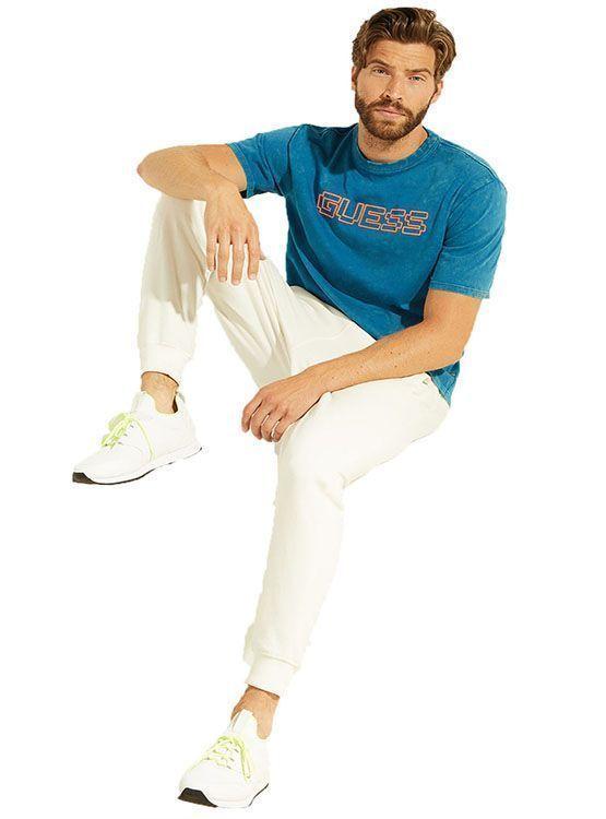 Polera Guess Ss Os Bsc Gamer Logo Acid Wash-1