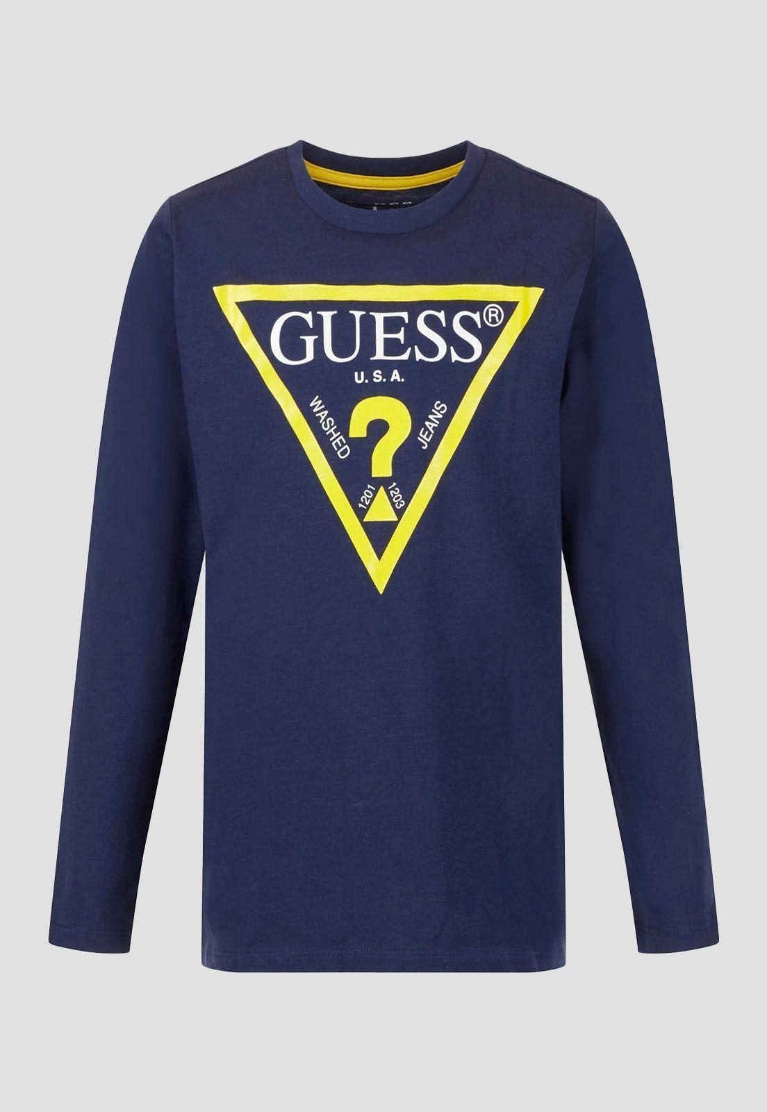 Polera G Kids Ls T-Shirt Core Logo Tri Dekb-0