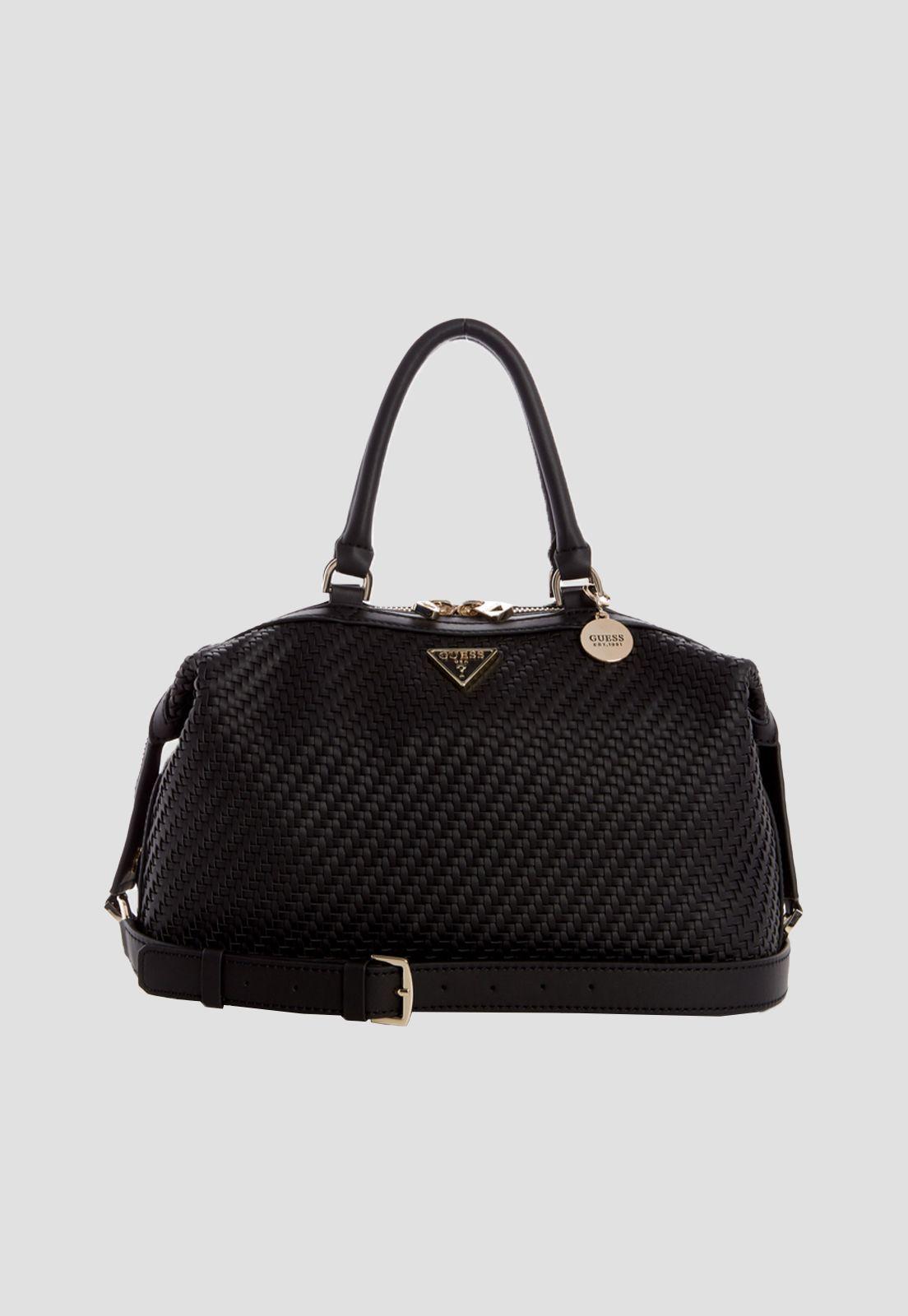 Cartera Hassie Soho Satchel Bla Negro Guess-0