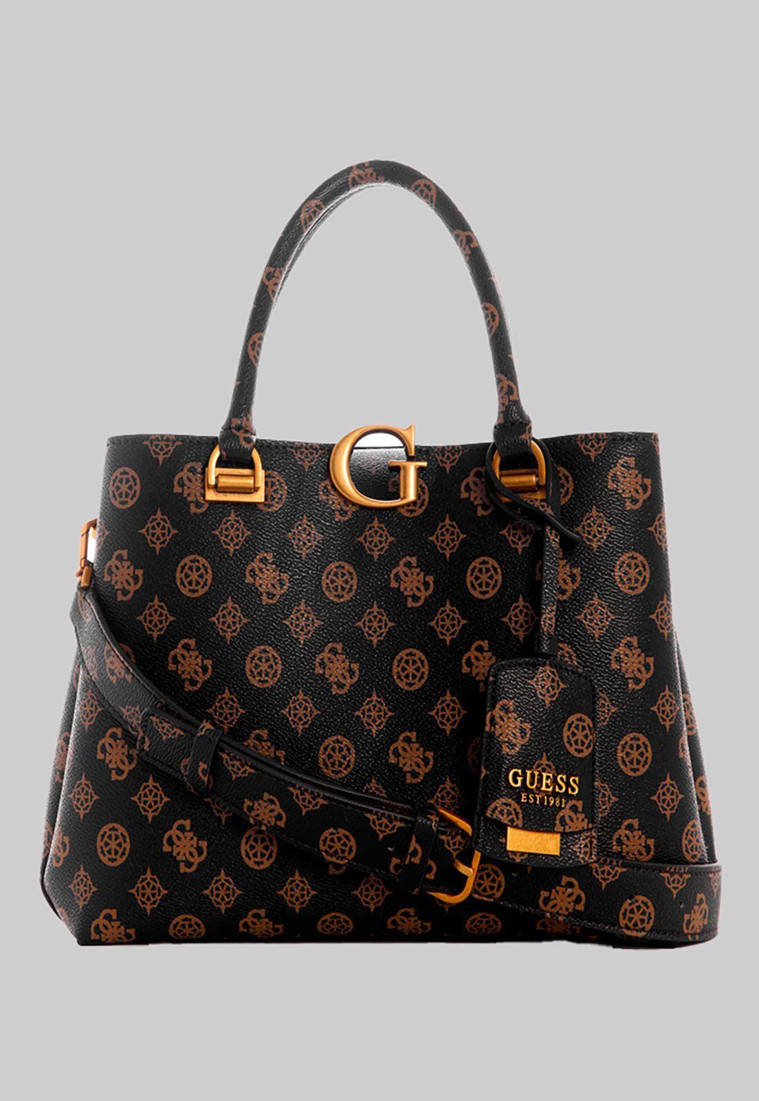 Cartera G Vibe Girlfriend Satchel Mlo Café Guess-0