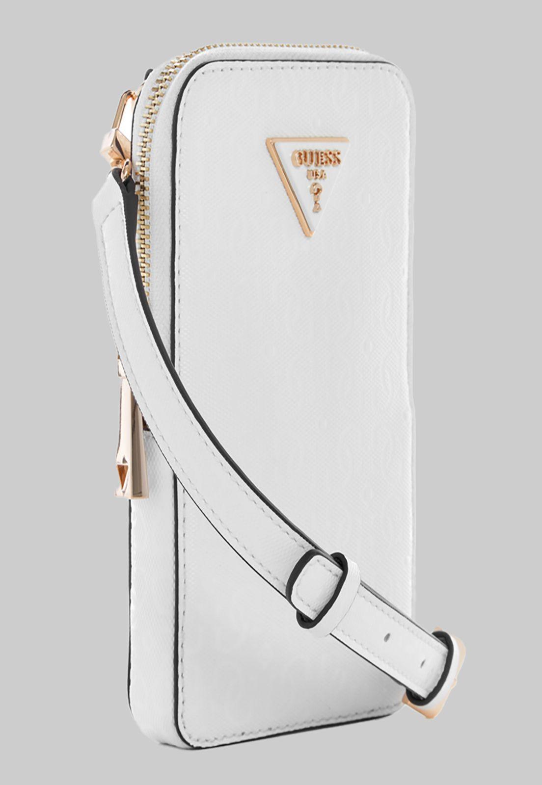 Mini Cartera Guess Alexie Chit Chat Whi Blanco-0