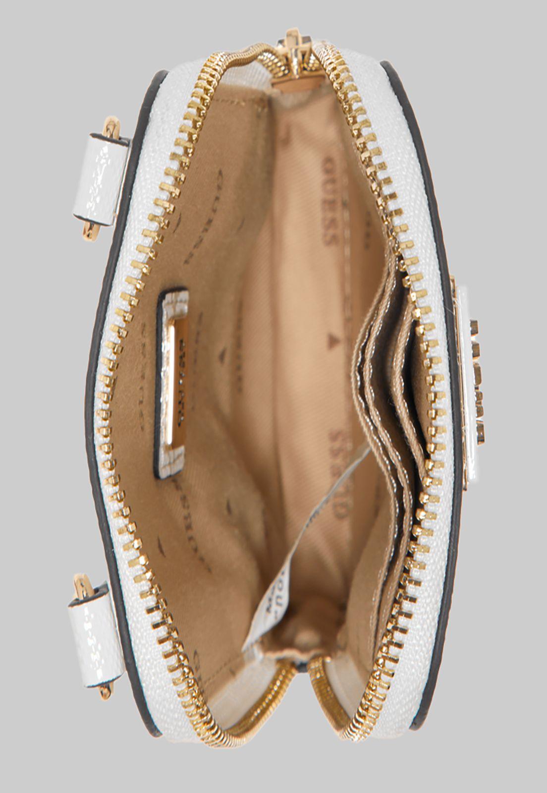 Mini Cartera Guess Alexie Chit Chat Whi Blanco-2