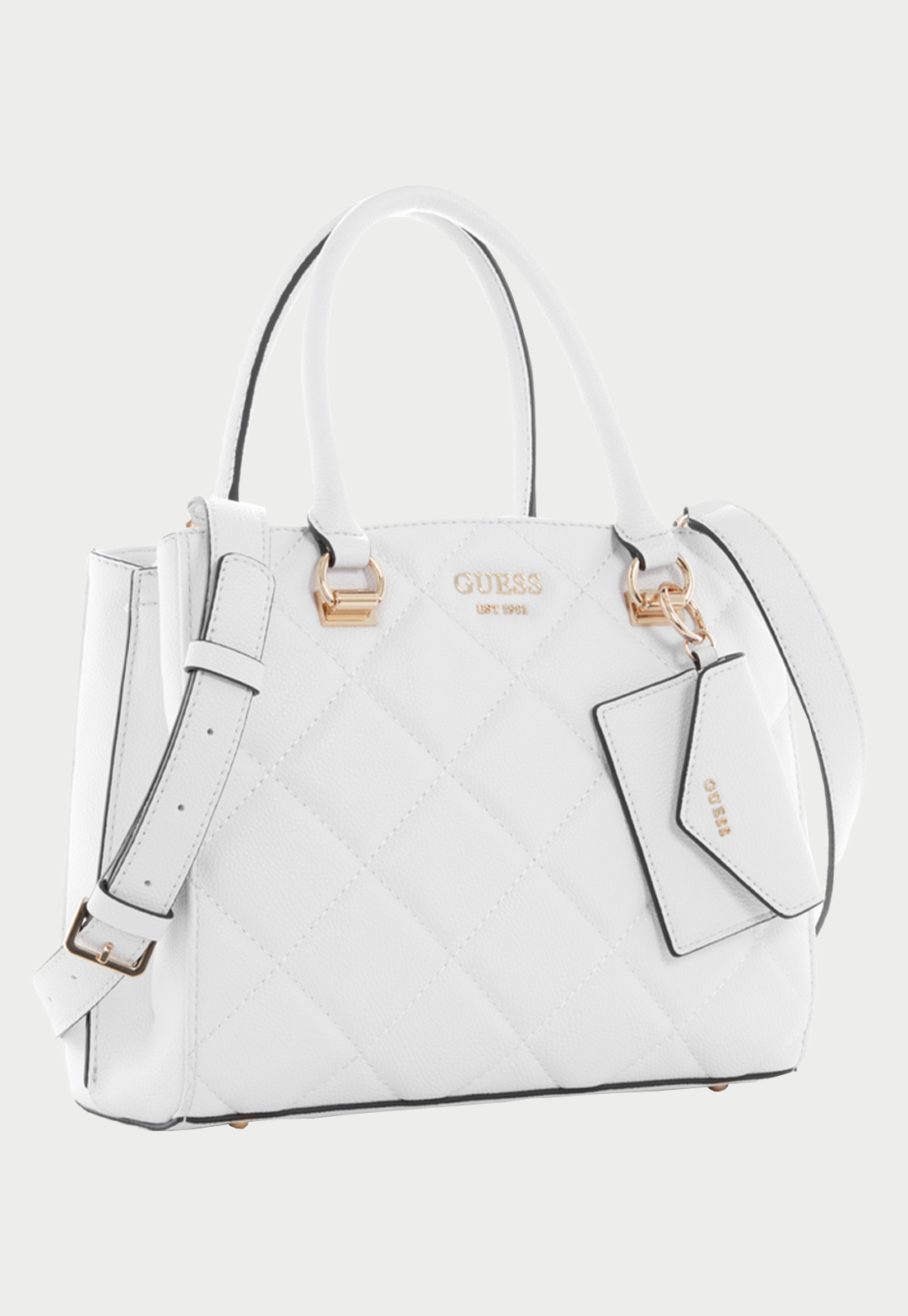 Cartera Fantine Girlfriend Satchel Blanco Guess-1