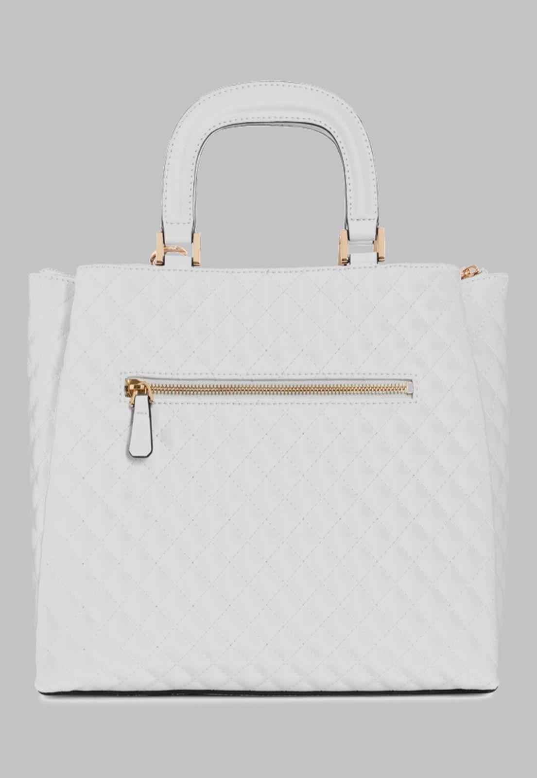 Cartera Guess Rue Rose Girlfriend Satchel Whi Blanco-2