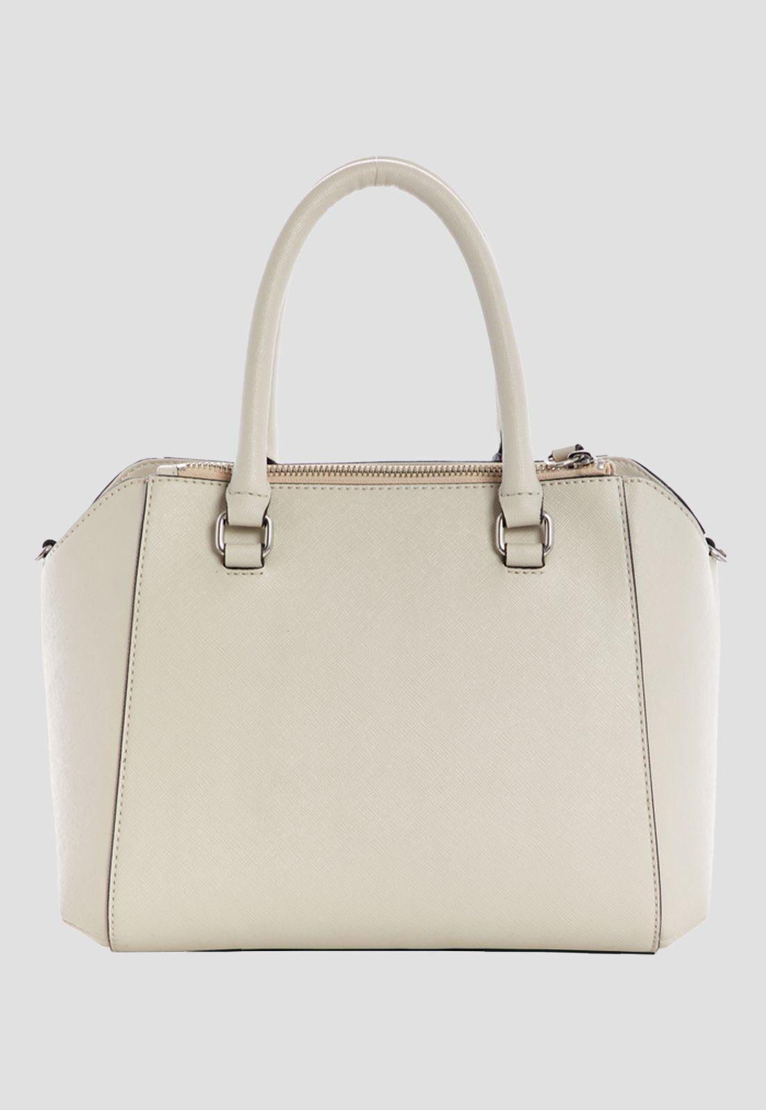 Cartera Atmore Satchel Sto Crema Guess-2