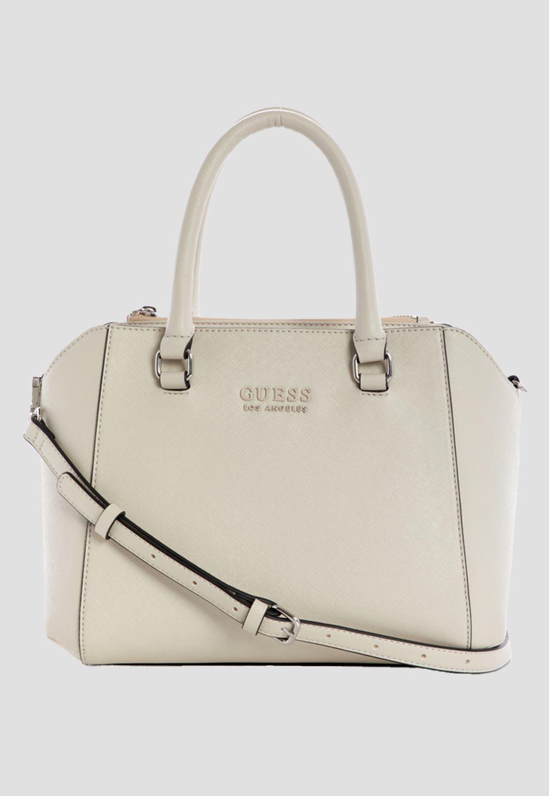 Cartera Atmore Satchel Sto Crema Guess-0