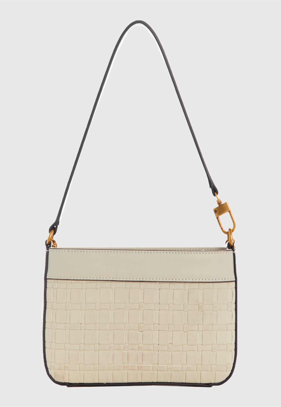 Mini Cartera Katey Mini Top Shoulder Crema Guess-1