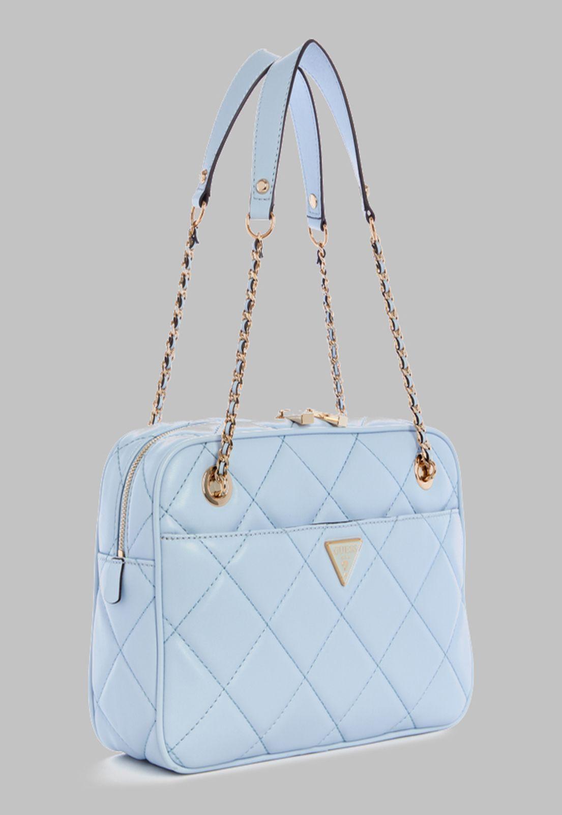 Cartera Guess Cessily Top Zip Shoulder Bag Pod Celeste-1