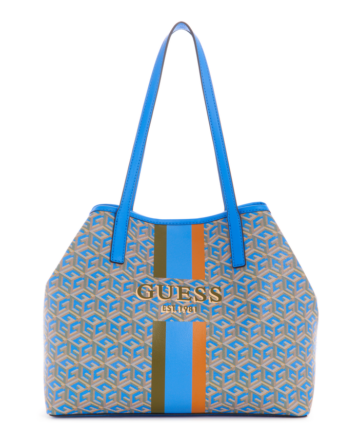 Cartera Guess Vikky Tote Aql Azul-0